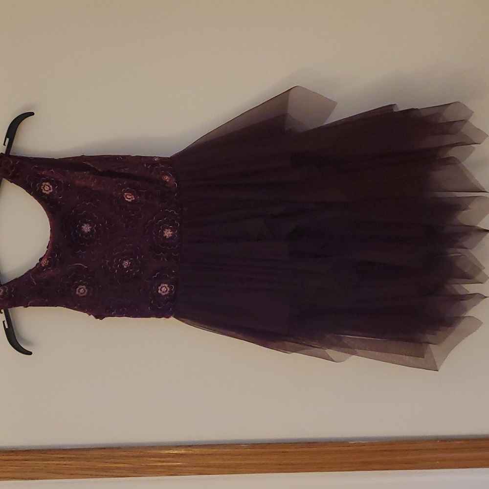 Maroon girl dress size10/12